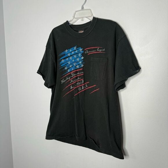 Harley Davidson black graphic tee size XL - Picture 2 of 5